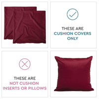 velvet throw cushion covers