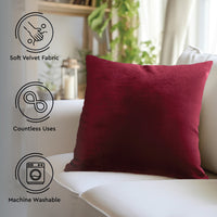 velvet throw cushion covers