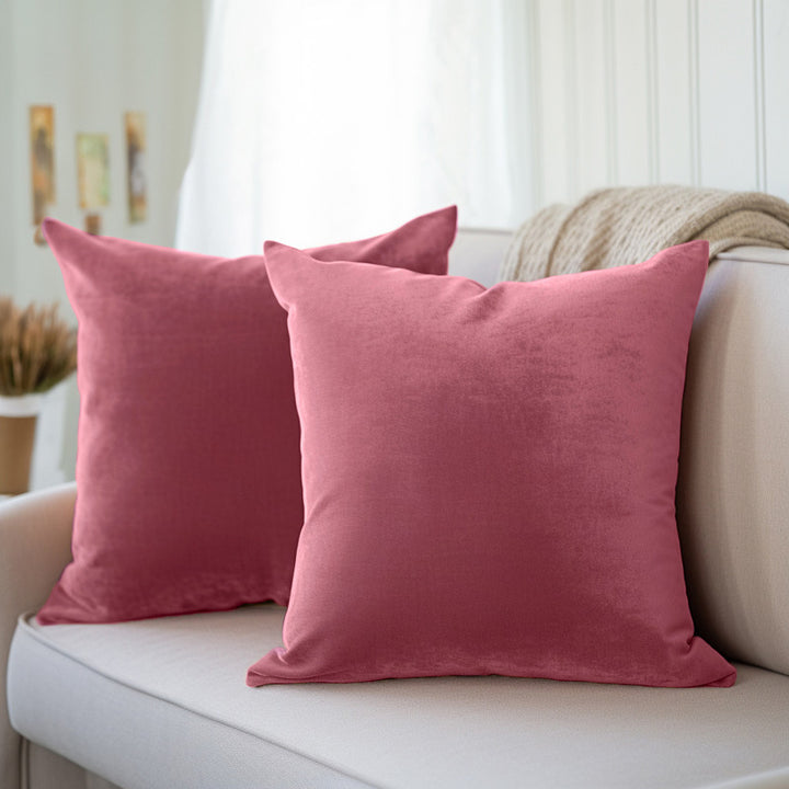 velvet throw cushion covers