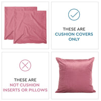 velvet throw cushion covers