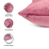 velvet throw cushion covers