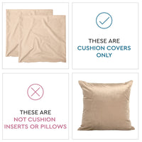 velvet throw cushion covers