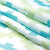 Polyester Chevron 1 Green Curtain (Pack of 2)
