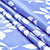Polyester Reverse Leaf Blue Curtain (Pack of 2)