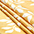 Polyester Reverse Leaf Yellow Curtain (Pack of 2)