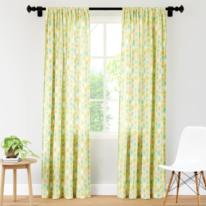 polyester long door curtains