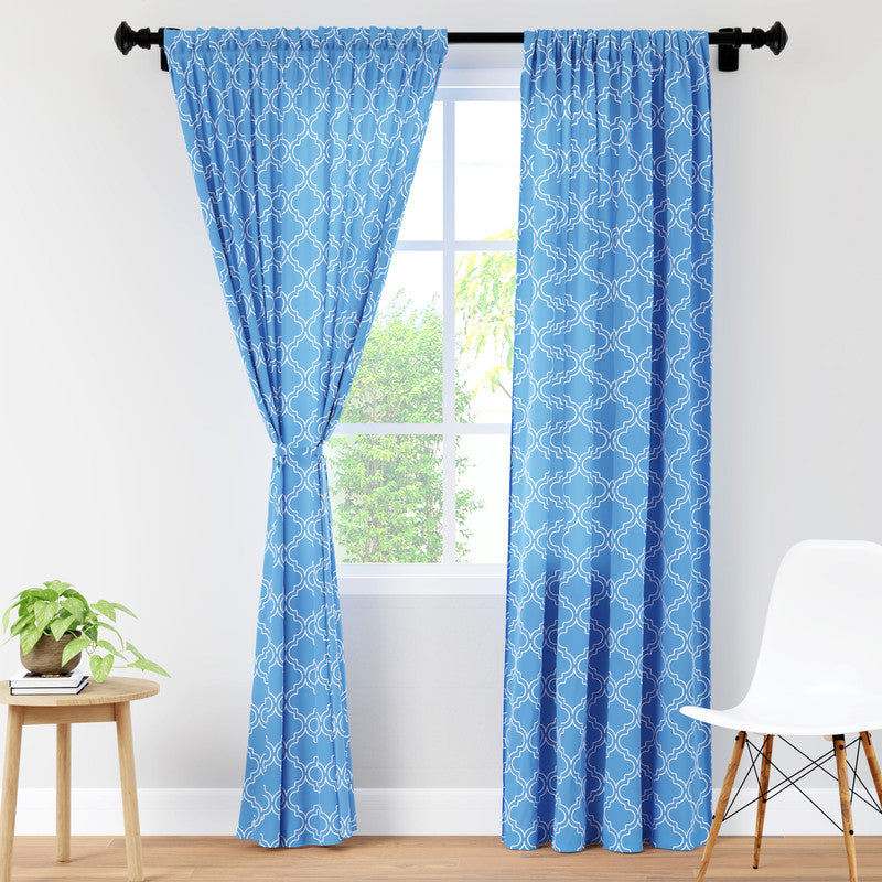 polyester long door curtains