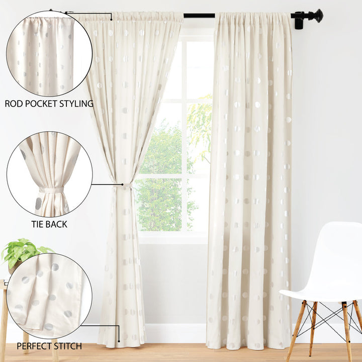 polyester long door curtains