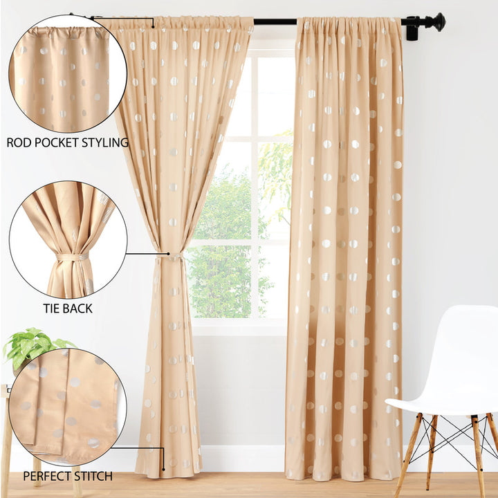 polyester long door curtains