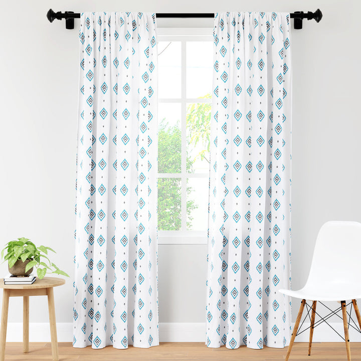 polyester long door curtains