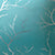 Blackout Polyester Twigs Teal Curtain (Pack of 2)