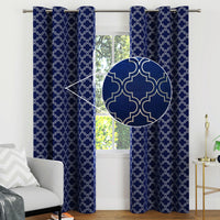 blackout polyester long door curtains