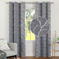 blackout polyester long door curtains