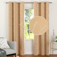 blackout polyester long door curtains