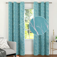 blackout polyester long door curtains