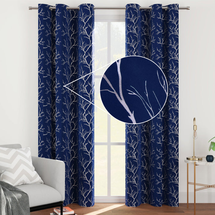 blackout polyester long door curtains