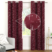 blackout polyester long door curtains