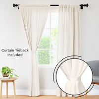 polyester long door curtain