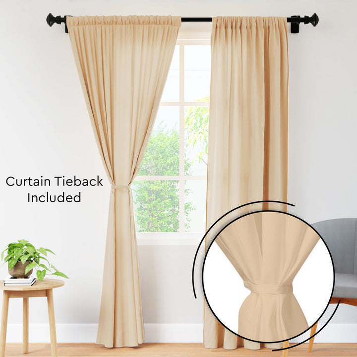 polyester long door curtain