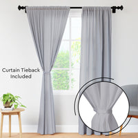 polyester long door curtain