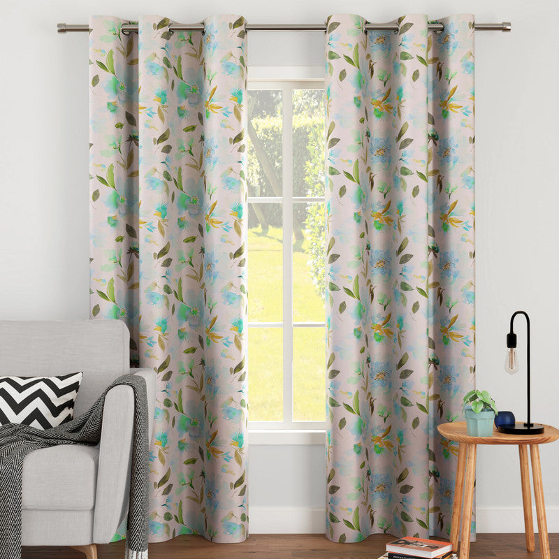blackout polyester long door curtains
