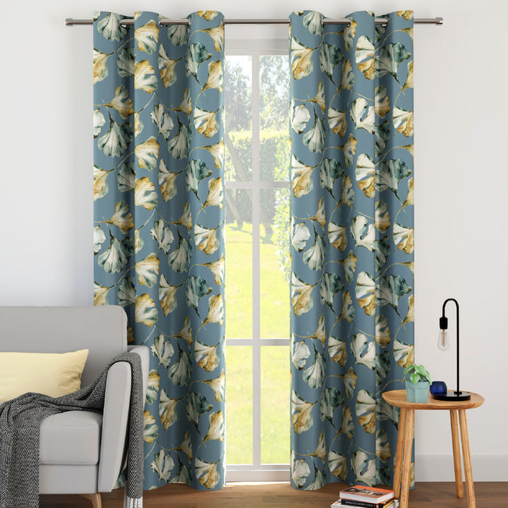 blackout polyester long door curtains