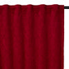 Embossed Velvet Red Curtain