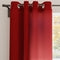 Canvas Deep Red Curtain (Pack of 1)