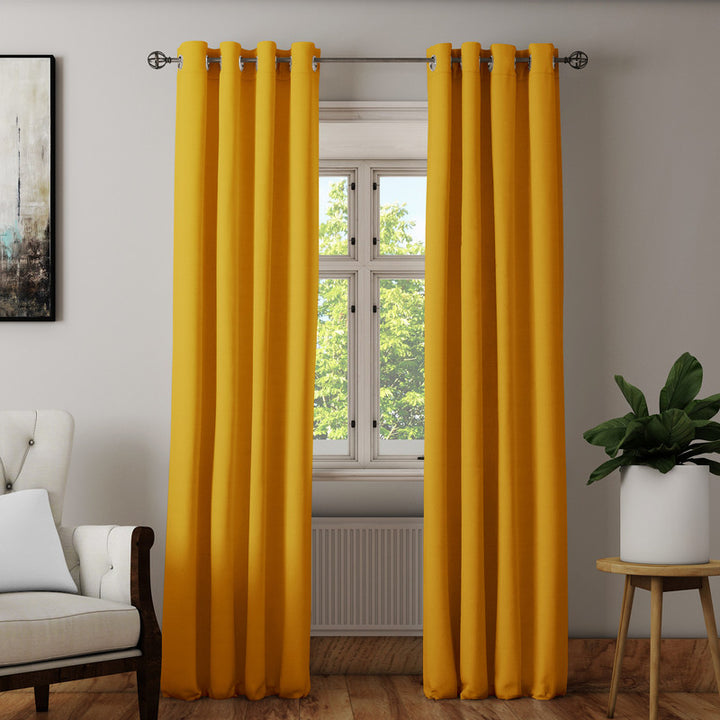 cotton long door curtain