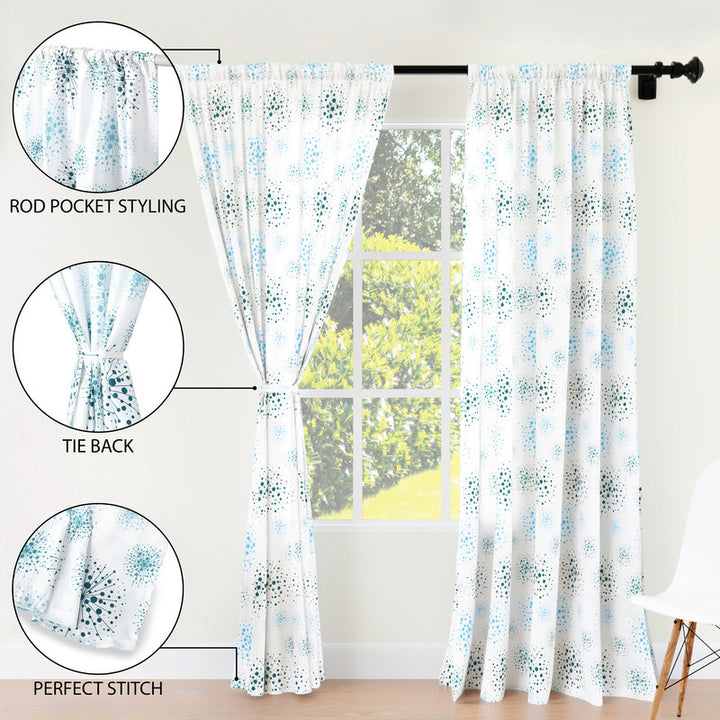 polyester long door curtains