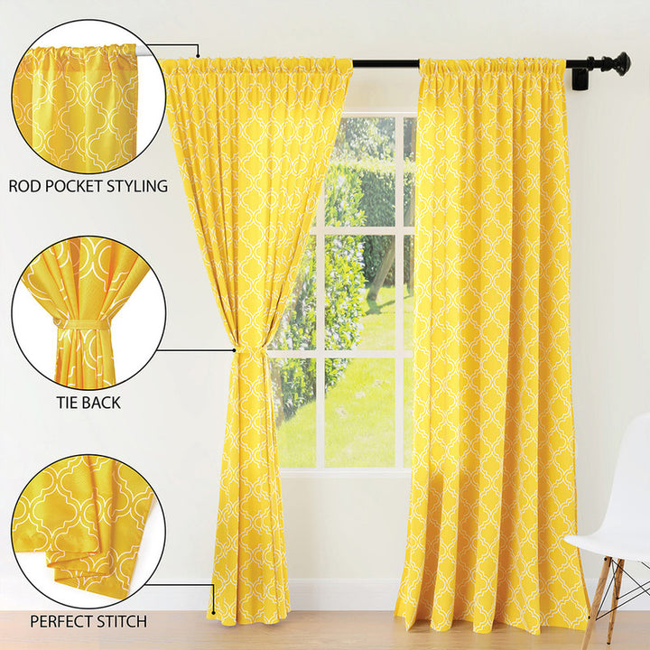 polyester long door curtains