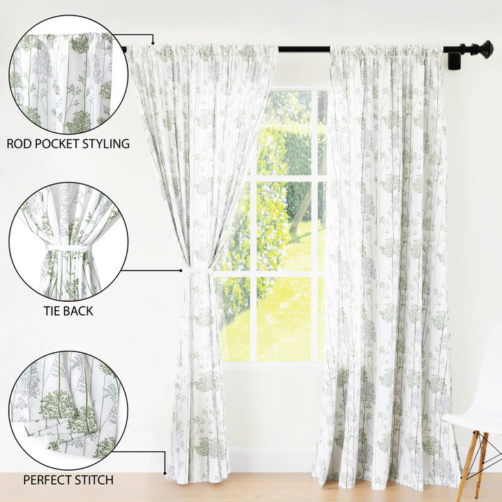 polyester long door curtains