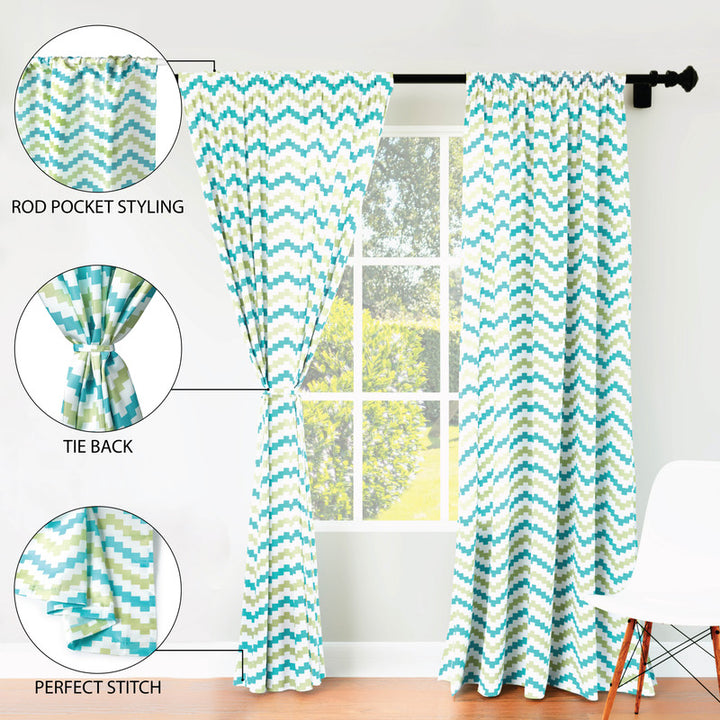 polyester long door curtains