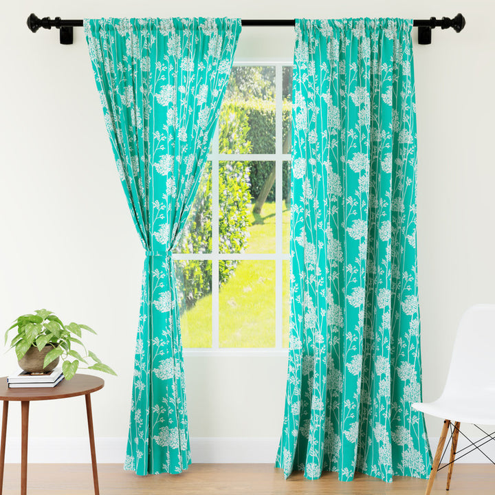 polyester long door curtains