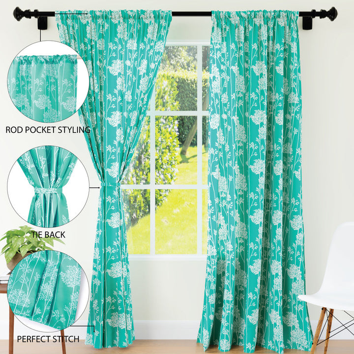 polyester long door curtains