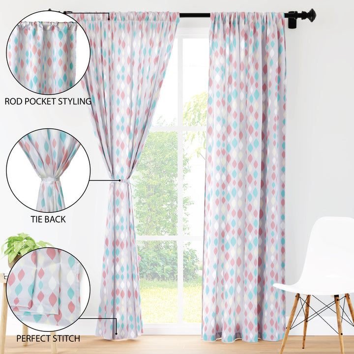 polyester long door curtains