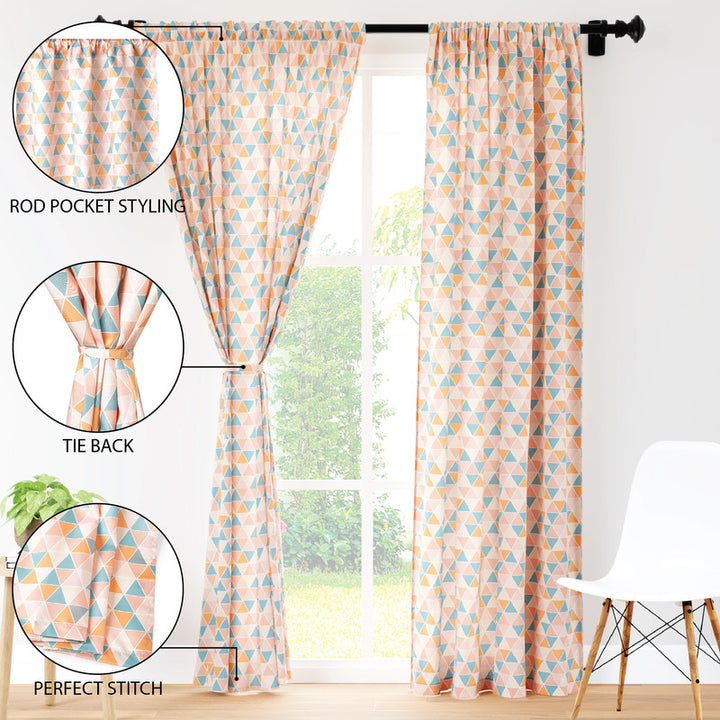 polyester long door curtains