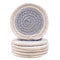 Cotton Light Grey & Off White Coaster