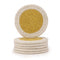 Cotton Yellow & Off White Coaster