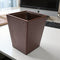 PU-Leather Copper Leather Dustbin