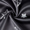 Blackout Polyester Fabric by Meter, 100x122 cm | Blocks Light, Heat & Noise, For Curtains, Cushion Covers, Door & Window Drapes - Foil Star Print