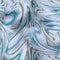 Blackout Polyester Marble Turq Fabric 1 Meter