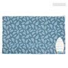 20s Sheeting Big Leaves Blue Ironing Mat (Pack of 1)
