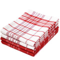 Cotton Red Non-terry Kitchen Towel (Pack of 4)