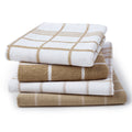 Cotton Beige Non Terry + Terry Kitchen Towel (Pack of 4)