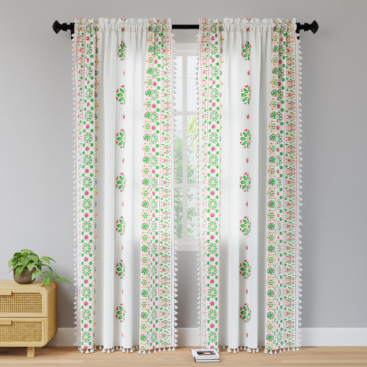 polyester long door curtains