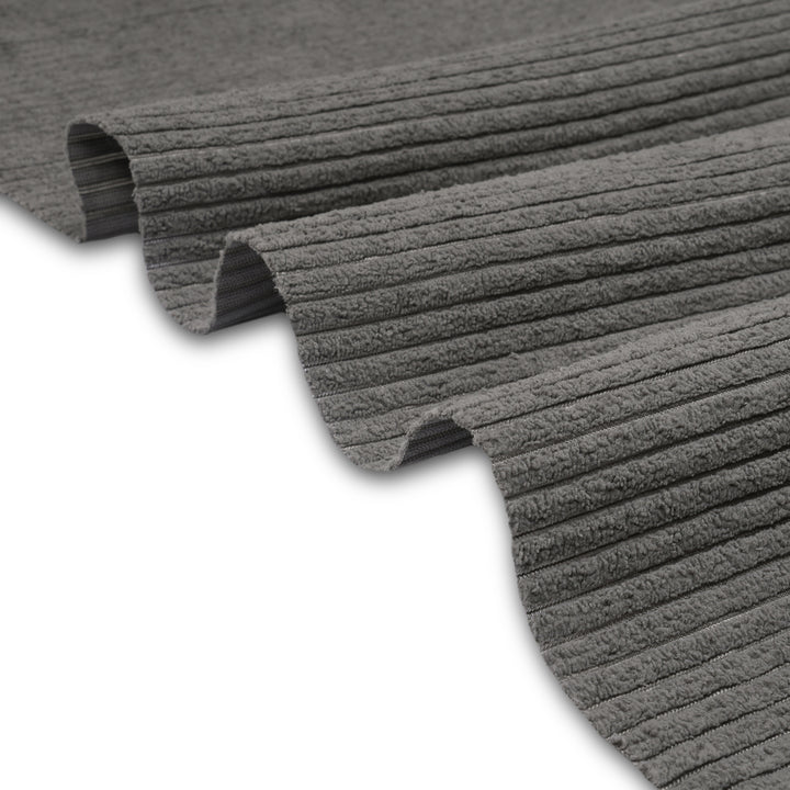 Corduroy Fabric by the Meter, 59" Wide Premium 238 GSM Polyester Upholstery & Sewing Material, Soft Ribbed Fabric for Sofa/Cushion Covers, Trousers, Curtains & DIY Crafts