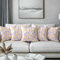 Micro Teardrops Pink Cushion Cover