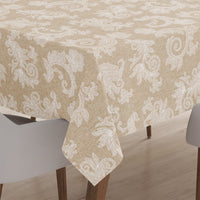 Cotton Beige Table Cloth (Pack of 1)