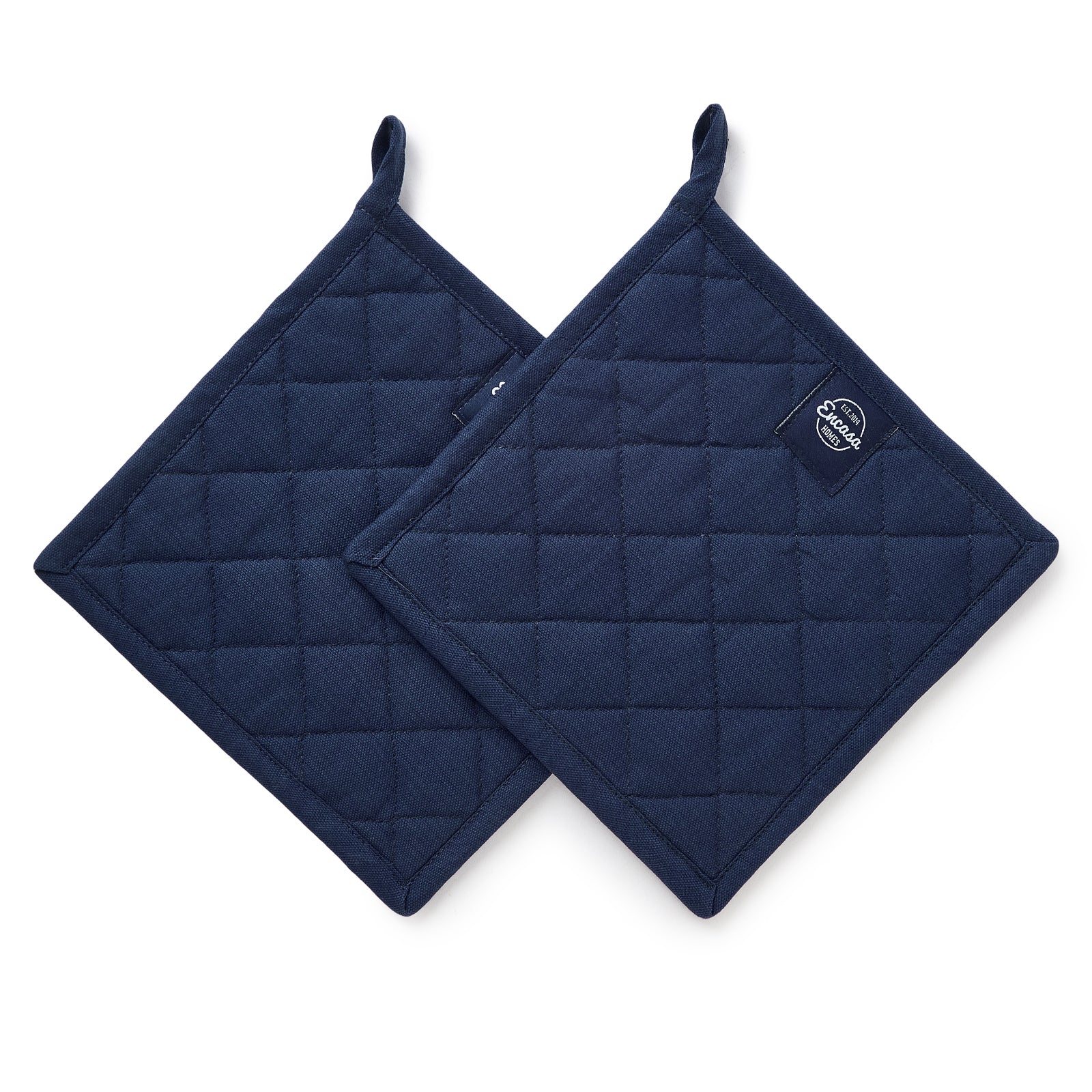 Cotton Scotch Blue Pot Holders (Pack of 2)